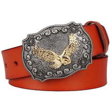 Load image into Gallery viewer, Male genuine leather belt American West cowboy