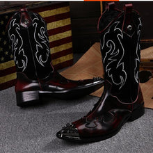 Load image into Gallery viewer, New Steel Toe Metal Cowboy Boots