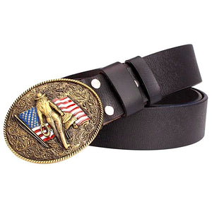 2018 new male belt Genuine Leather belt