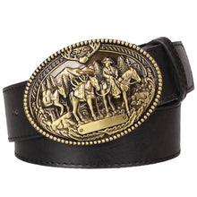 Load image into Gallery viewer, 2018 Fashion men&#39;s leather belt Wild cowboy