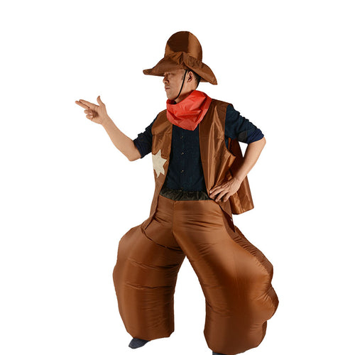 2018 Halloween Inflatable Cowboy Costume For Adult Men