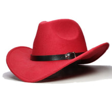 Load image into Gallery viewer, LUCKYLIANJI Men Women Unisex Country Cowboy Western Leather Band Hat