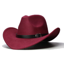 Load image into Gallery viewer, LUCKYLIANJI Men Women Unisex Country Cowboy Western Leather Band Hat