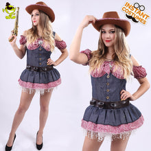 Load image into Gallery viewer, Women's Sexy Cowgirl Costumes