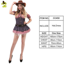 Load image into Gallery viewer, Women&#39;s Sexy Cowgirl Costumes