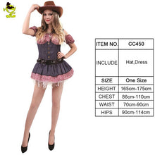 Load image into Gallery viewer, Women's Sexy Cowgirl Costumes