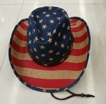 Load image into Gallery viewer, Summer Unisex Handmade  American Flag Cowboy