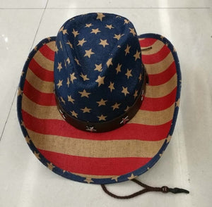 Summer Unisex Handmade  American Flag Cowboy