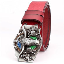 Load image into Gallery viewer, Fashion women &amp; men leather belt cowboy style