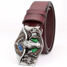 Load image into Gallery viewer, Fashion women &amp; men leather belt cowboy style