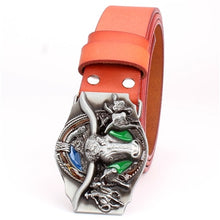 Load image into Gallery viewer, Fashion women &amp; men leather belt cowboy style