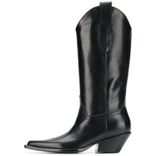 Load image into Gallery viewer, New runway black Cowboy Boots