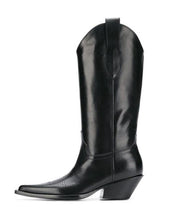 Load image into Gallery viewer, New runway black Cowboy Boots