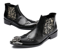 Load image into Gallery viewer, Men shoes luxury cowboy boots