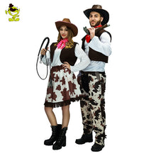 Load image into Gallery viewer, New Fashion Adult Western Cowboy Costume And Cowgirl Costume