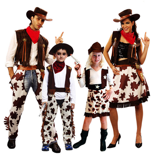 Cool Boys Girls West Cowboy Cosplay Costume